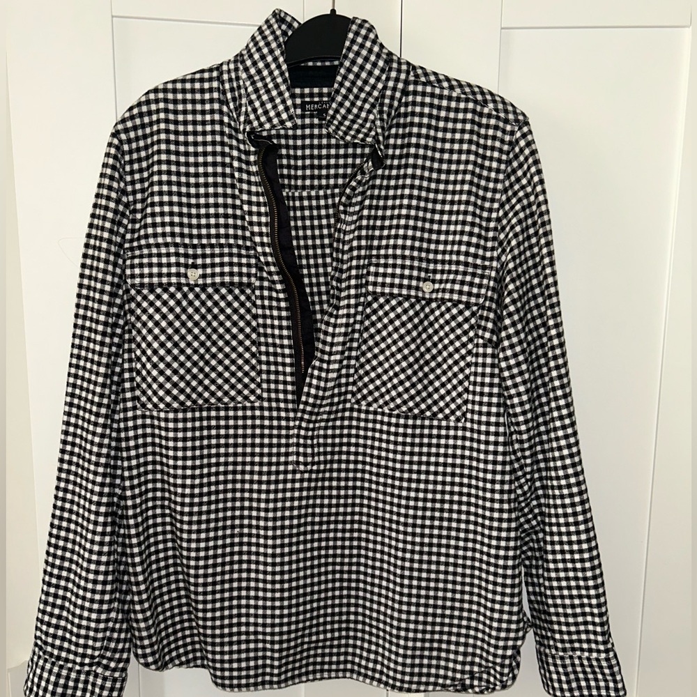 J.Crew Factory Flannel Quarter Zip